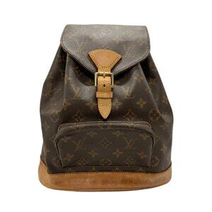 Auth LOUIS VUITTON Monogram Montsouris MM Backpack Brown M51136 - n0703